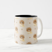 Cute Beaver Tweekleurige Koffiemok (Voorkant rechts)