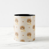 Cute Beaver Tweekleurige Koffiemok (Center)