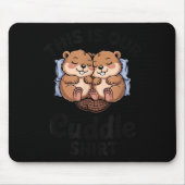 Cute Beavers Holding Hands This Is Our Cuddle  Muismat (Voorkant)