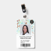 Cute beavers logo code kinderfotograaf badge (Voorzijde met clip)