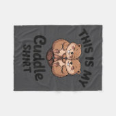Cute Beavers This Is My Cuddle Fleece Deken (Voorkant (Horizontaal))