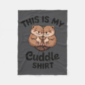 Cute Beavers This Is My Cuddle  Fleece Deken (Voorkant)