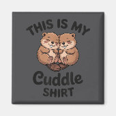 Cute Beavers This Is My Cuddle  Magneet (Voorkant)