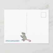 Cute Bedankt Mice Mouse Woodland Foliage Briefkaart (Achterkant)