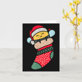 Cute Bee Baby Bumblebee In Christmas Sock Xmas Paj Kaart (Gele Bloem)