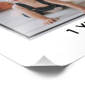 Cute bee Baby Mijn eerste jaar Foto Kinderen Wall  Foto Afdruk (Hoek)