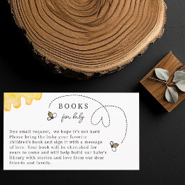 Cute Bee Baby Shower Boek voor handgeschreven baby Informatiekaartje