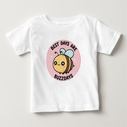 Cute Bee Baby T-Shirt – Kawaii Bumblebee (Voorkant)