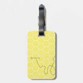 Cute Bee Bagagelabel (Achterkant verticaal)