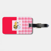 Cute Bee Bagagelabel (Achterkant horizontaal)