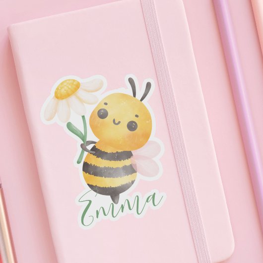 Cute Bee & Bloem Voor Haar Voor Kinderen Modern Sticker