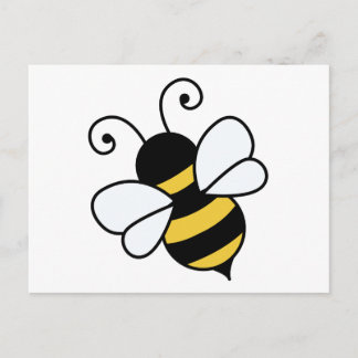 Cute bee briefkaart