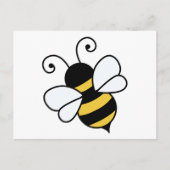 Cute bee briefkaart (Voorkant)