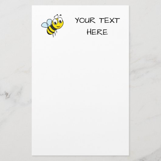 Cute Bee Briefpapier (Voorkant)