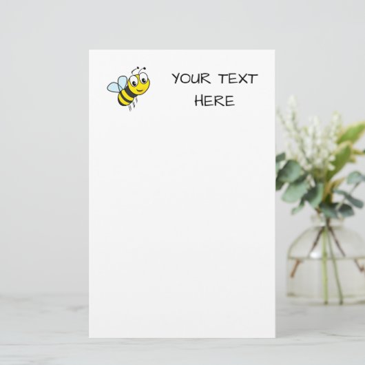 Cute Bee Briefpapier (Staand voorkant)
