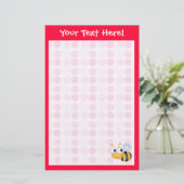 Cute Bee Briefpapier (Staand voorkant)