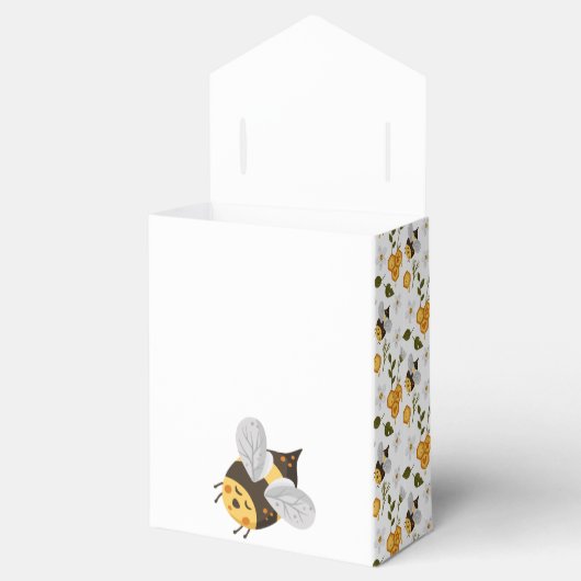 Cute bee Bumblebee Baby shower Bedankdoosjes (Geopend)