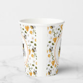 Cute bee Bumblebee Baby shower Papieren Bekers (Rechts)