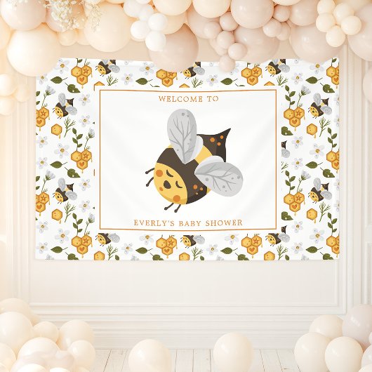 Cute bee Bumblebee Baby shower Spandoek
