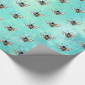 Cute Bee Cadeaupapier (Hoek)
