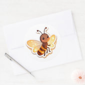 Cute Bee Cartoon Sticker (Envelop)