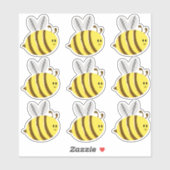 Cute bee cartoon style multi pack sticker (Vel)