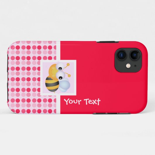 Cute Bee Case-Mate iPhone Case (Achterkant (horizontaal))