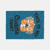 Cute Bee Couple Snuggle Cuddle Fleece Deken (Voorkant (Horizontaal))