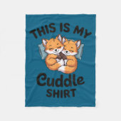 Cute Bee Couple Snuggle Cuddle  Fleece Deken (Voorkant)