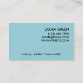 Cute Bee Daycare & Babysiteservice Visitekaartje (Achterkant)