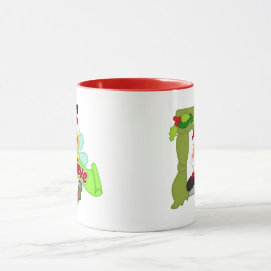 Cute bee en Santa Beelieve mok (Midden)