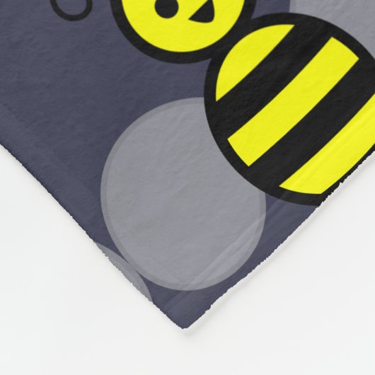 Cute Bee Fleece Blanket (Hoek)