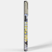 Cute Bee floral Botanical monogram iPhone Case (Achterkant / Rechts)