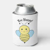 Cute Bee Happy Blikjeskoeler (Blikje Voorkant)