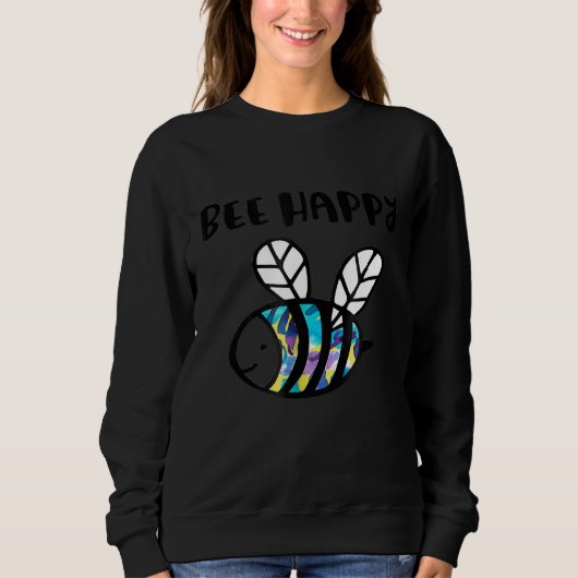 Cute bee Happy Buzzing Honey Bumblebee T-shirt (Voorkant)
