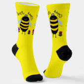 Cute Bee Happy Sokken (Gebogen)