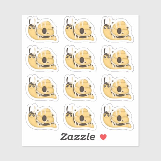 Cute Bee Hive and Honey Snail Stickers (Vel)