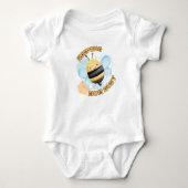 Cute Bee, houdt mam bezig met Baby Bodysuit. Romper (Voorkant)