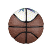 Cute bee hummingbird cartoon illustration basketbal (Rechts)