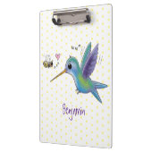 Cute bee hummingbird cartoon illustration klembord (Links)