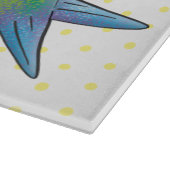 Cute bee hummingbird cartoon illustration snijplank (Hoek)