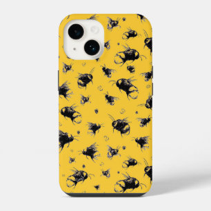 Cute Bee iPhone 14 Hoesje Verjaardagscadeau voor