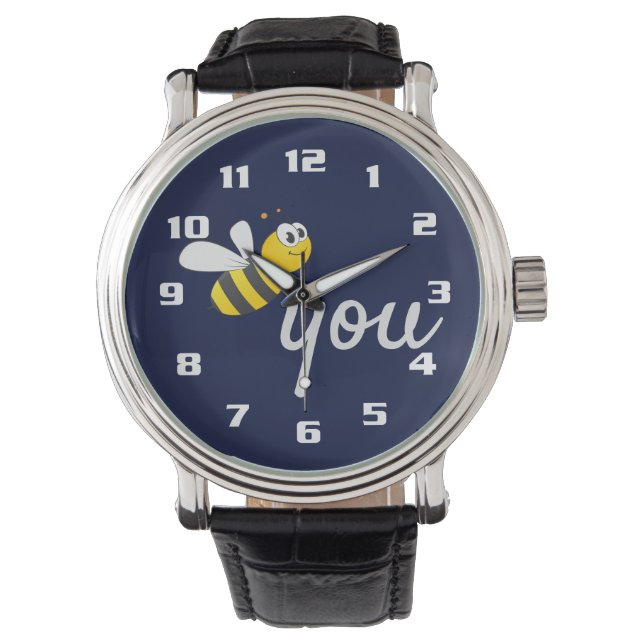 Cute Bee jij bent jou Horloge (Voorkant)