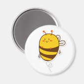 Cute bee Kawaii Drawing Magneet (Voorkant / Achterkant)