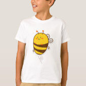 Cute bee Kawaii Drawing T-shirt (Voorkant)