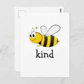 Cute Bee Kind Briefkaart (Voorkant / Achterkant)