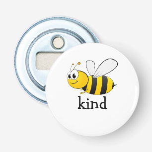 Cute Bee Kind Button Flesopener