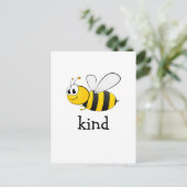 Cute Bee Kind Feestdagenkaart (Staand voorkant)