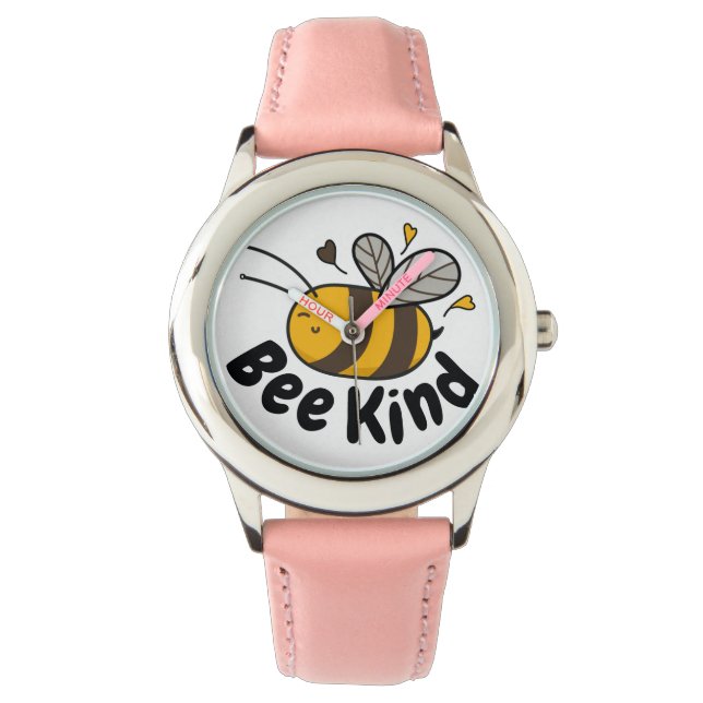 Cute Bee Kind Horloge (Voorkant)