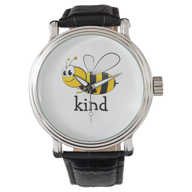 Cute Bee Kind Horloge (Voorkant)